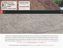 Tablet Screenshot of keystonelandscapesupply.com